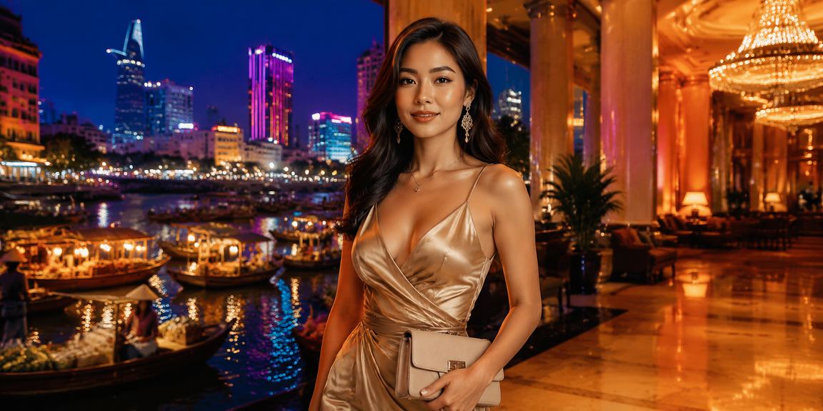Người dùng tại TP. Hồ Chí Minh xem phân tích kèo bóng đá ban đêm với màn hình neon sáng rực